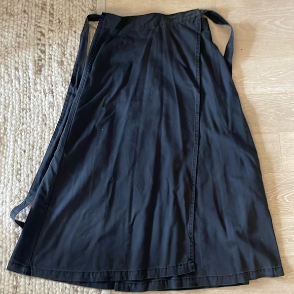NEW H&M A-Line Denim Wrap Skirt, SZ XS - Picture 2 of 2